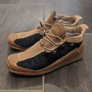 VINTAGE Tecnica fur and leather sneaker